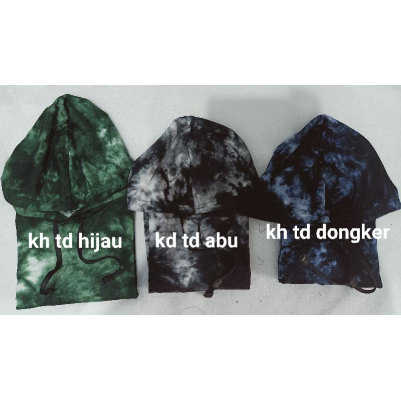 kaos hoodie tie dye