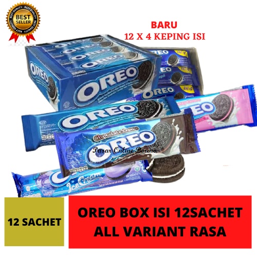 Oreo All Varian Rasa Original Strawberry Chocolate Ice Cream BlackPink Isi 4