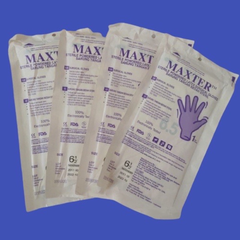 Maxter Surgical Gloves Sterile Steril / Handscoon Steril