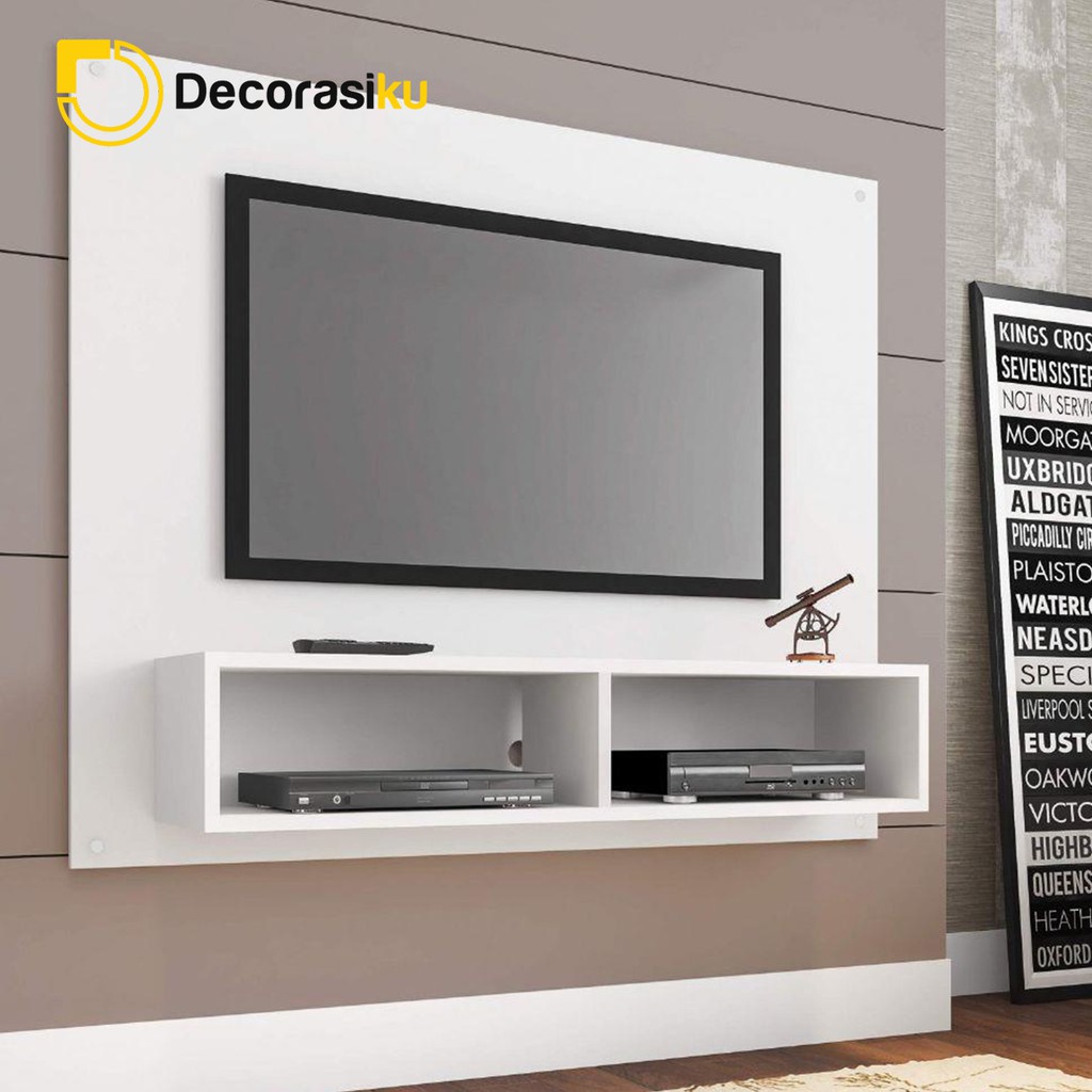 DC - PROMO HARI INI  Backdrop TV 07 - Cabinet Tv - Breket tv minimalis modern - max 39 inchi