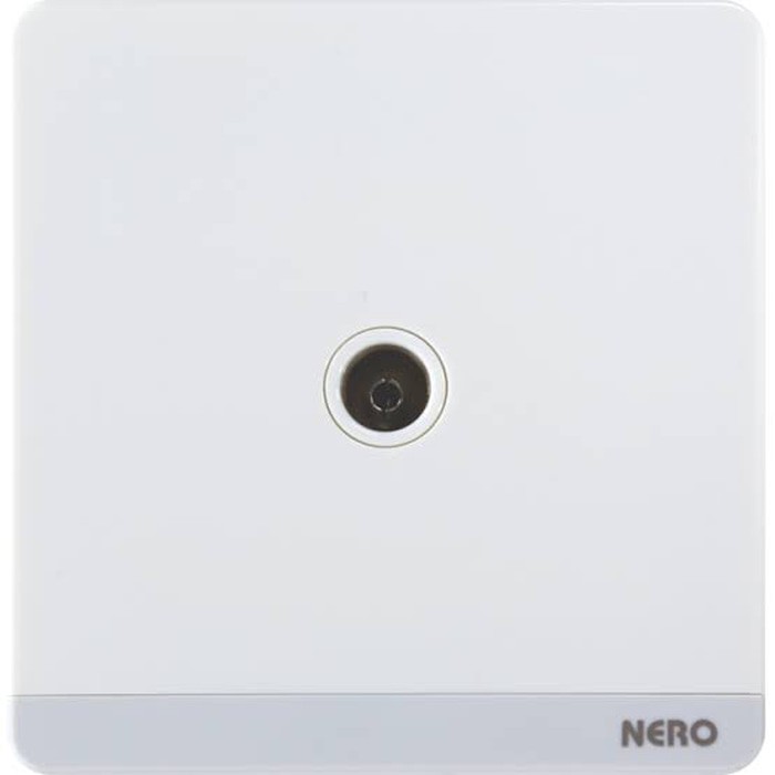 NERO Soket TV DECORA White Tanam Outlet Antena Warna Putih Modern