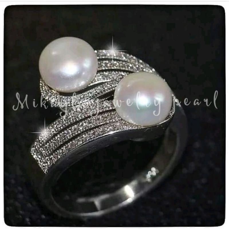 cincin mutiara|Cincin mutiara air laut|Cincin mutiara asli laut|Cincin mutiara laut bersertifikat|Ci