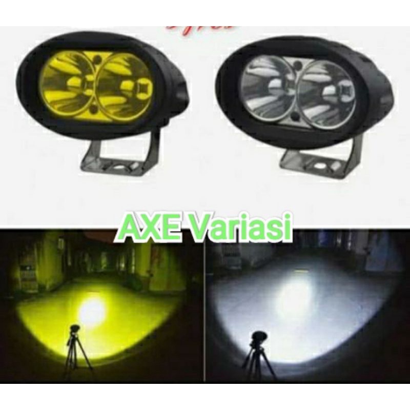 Lampu Tembak LED OWL Cree Bulat 2 Mata 20 Watt universal semua motor