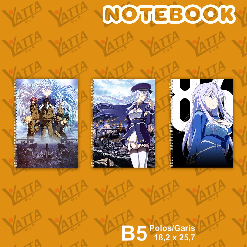 

Notebook Anime ukuran B5 18,2 cm x 25,7 cm 86 Eighty Six