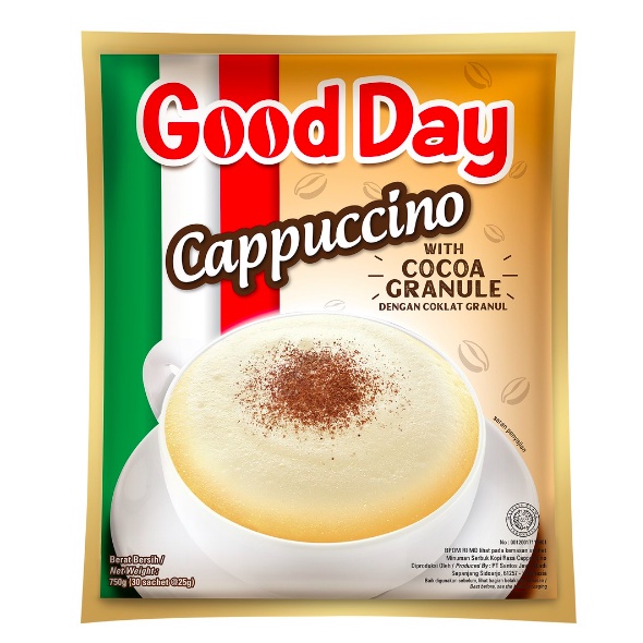 Kopi GOOD DAY Cappuccino Renteng 10 x 25 gr Good Day Capuccino