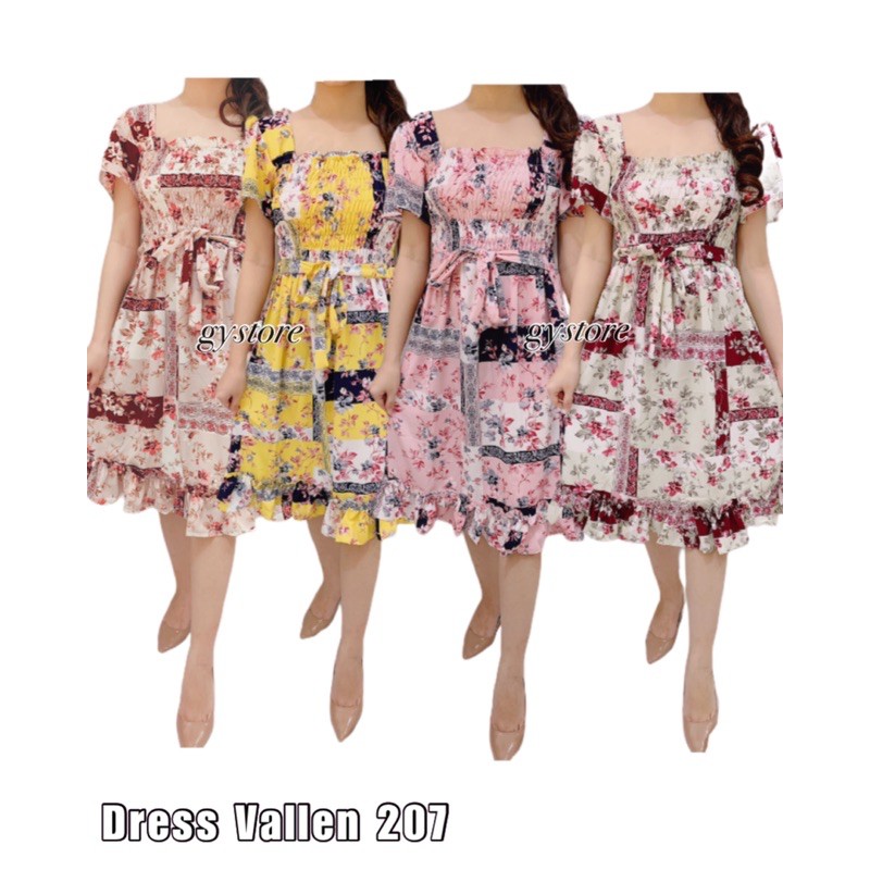 Dress Wanita Selutut Vallen 207