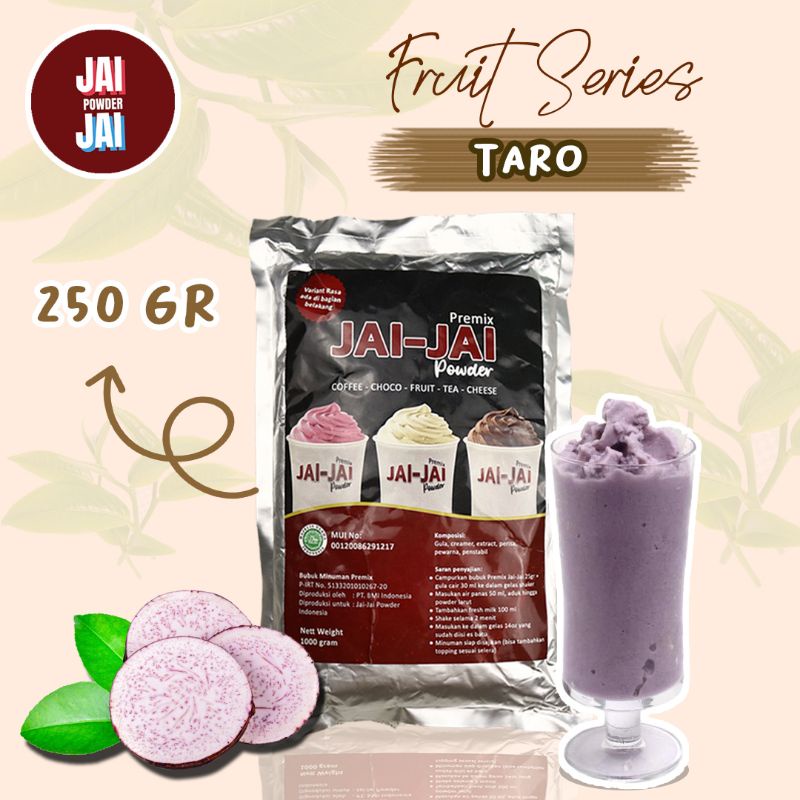 

Bubuk Minuman 250gr - Taro - Jai Jai Powder