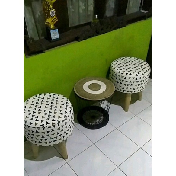 Kursi STOOL kanvas , Sofa busa STOOL, Kursi Jamur