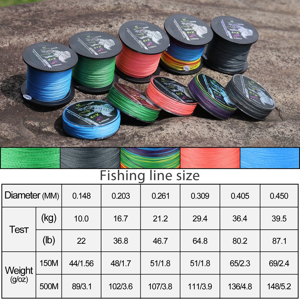 100M PE Fishing Line X4 Senar Pancing 100M 109YDS Braided Fishing Lines 4 Strands senar pancing kuat dan anti keriting