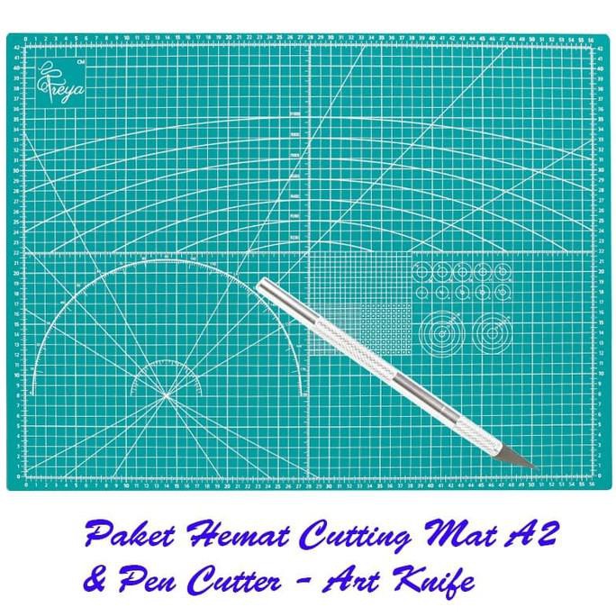 

BANTING HARGA Paket Hemat Cutting Mat A2 Double Side & Pen Cutter Design Knife
