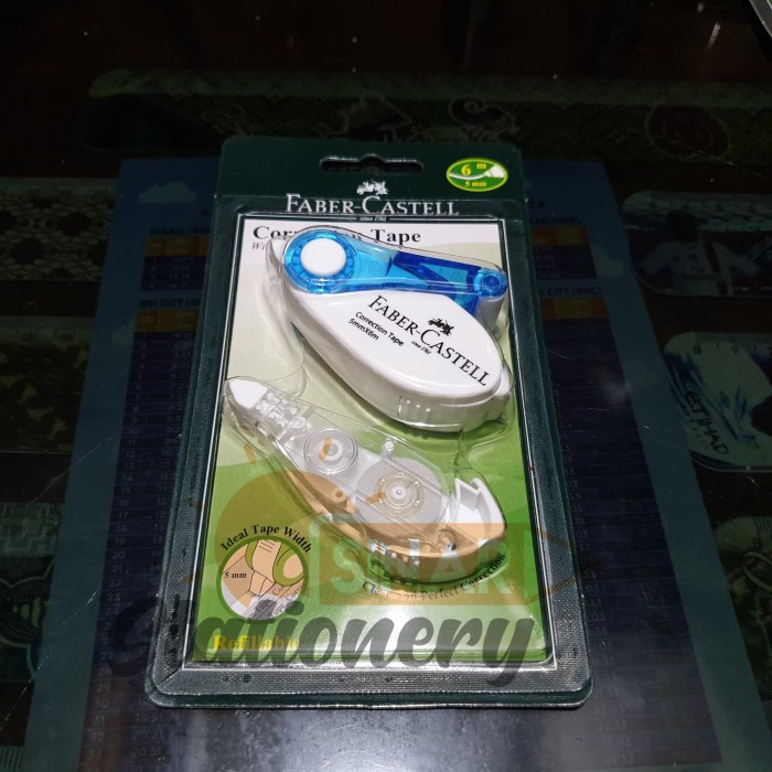

Mudah Correction Tape Sr506+1Refill Fabercastell Blue Limited