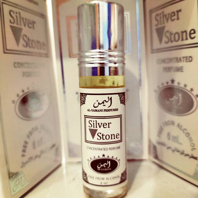 Parfum Cowok/Cewek Aroma Silver Stone Alyamani Original 100% non Alkohol