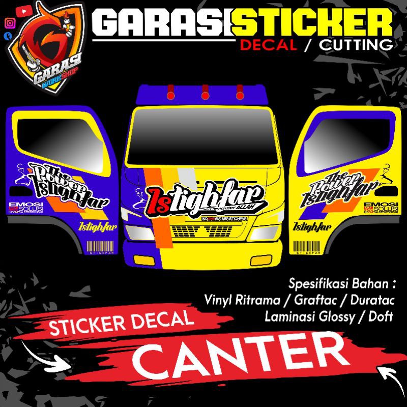 STIKER KABIN TRUCK ISTIGHFAR