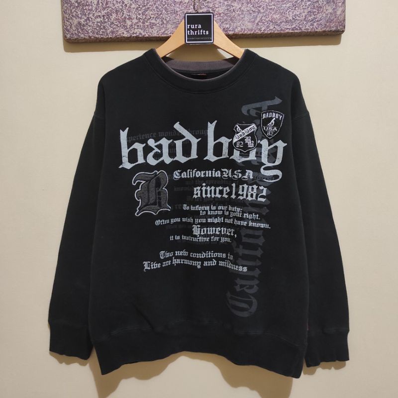 crewneck BAD BOY second bekas