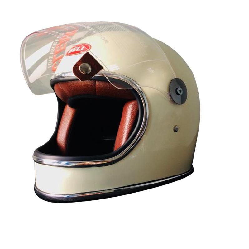 Terlaris>,bdf-804   HELM BELL BULLIT COSTUM BLACK , HELM FULL FACE, HELM CAKIL, HELM VINTAGE, HELM