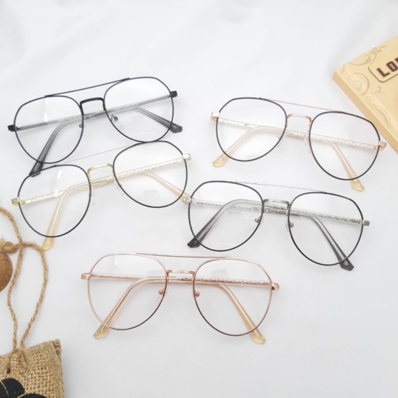 Kacamata/Frame 0252 Size 54-16-145 Paket lensa radiasi photocromig Mines silinder plus