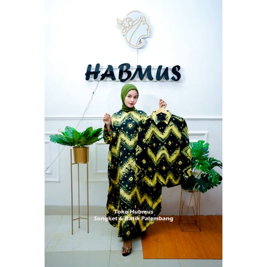 COUPLE  KAFTAN JUMPUTAN PALEMBANG  ASLI HANDMADE VISCOSE