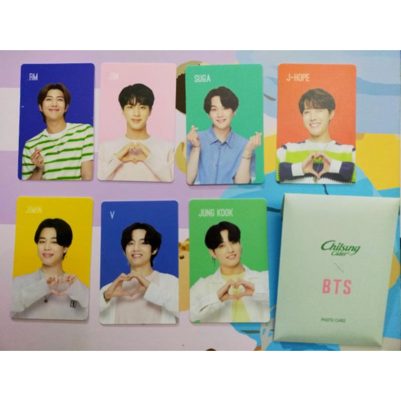 Jual BTS OFFICIAL PHOTOCARD BTS X CHILSUNG BUNDLE Shopee Indonesia