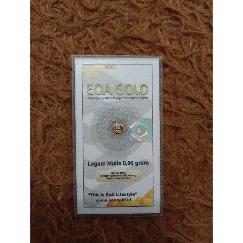 FREE DOMPET LOGAM MULIA / EOA GOLD 0.05 GRAM