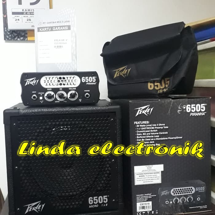 Ampli gitar Peavey head cabinet Piranha 6505 8 inch ORYGINAL