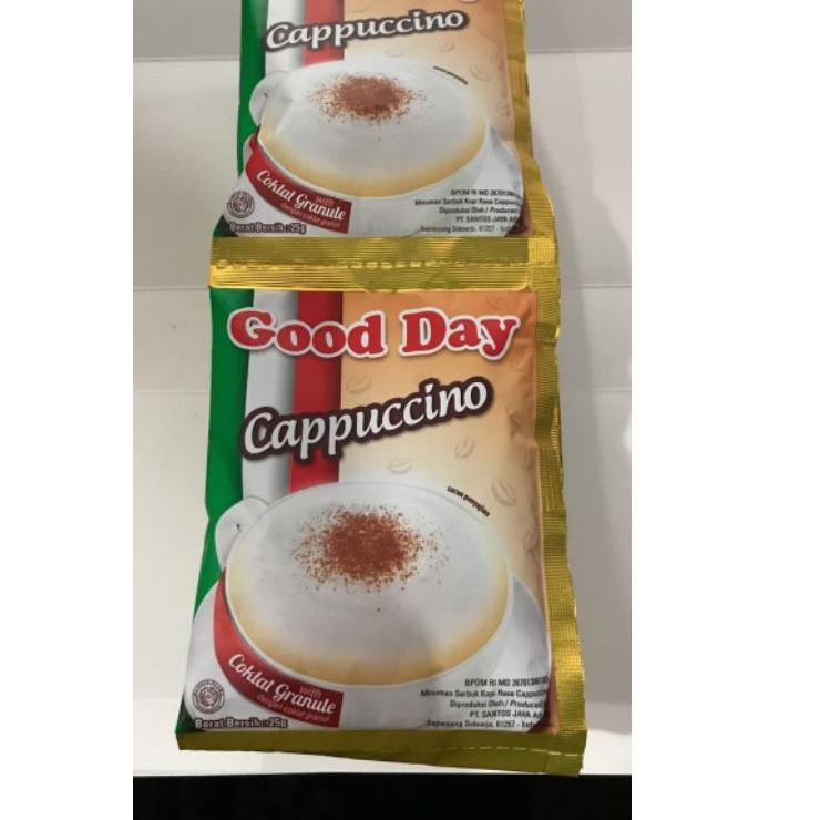 

[PROMO RR940] GoodDay Cappucino renceng ( 10 x 25 gram ) Murah Banget