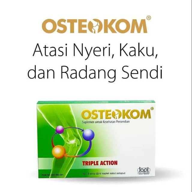 Osteokom Tablet Vitamin Kesehatan Tulang Sendi Shopee Indonesia