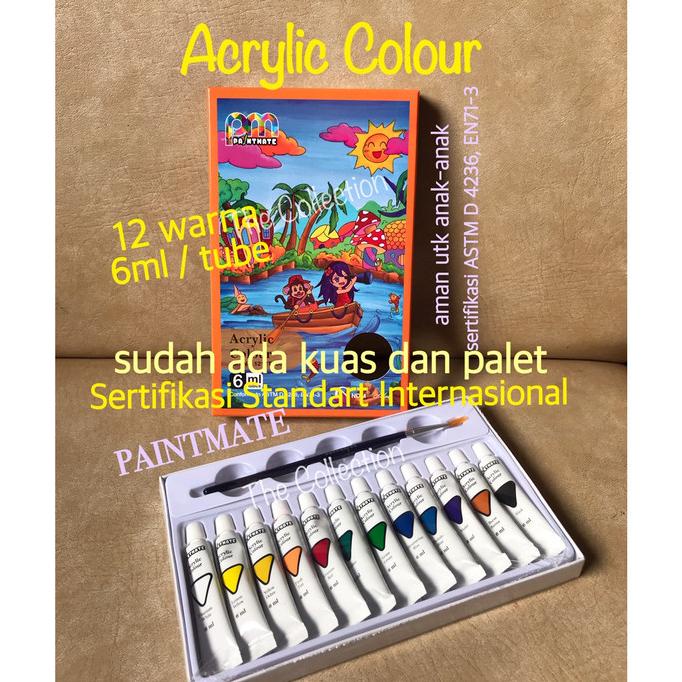 

TERBARU ATK0656PM 6ml Acrylic Cat 12 warna Paintmate 1212TP06 incld kuas palet/CAT AKRILIK SET/CAT AKRILIK SET 24 WARNA/CAT AKRILIK PASTEL/CAT AIR/CAT AIR LUKIS SET/CAT AIR GIOTTO/KUAS LUKIS 1 SET/KUAS LUKIS KECIL/KUAS LUKIS LENGKAP/KANVAS LUKIS/KANVAS
