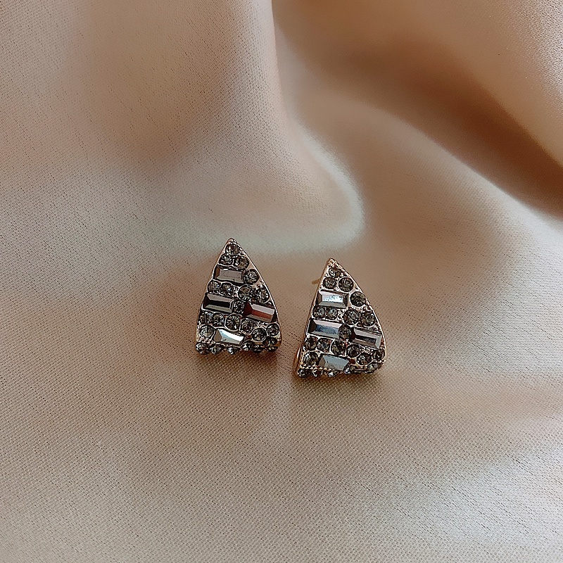 Anting Stud 925 Silver Needle Bentuk Water Drop Gaya Retro Korea