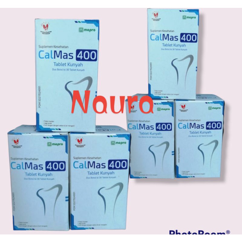 Calmas 400mg tablet hisap kalsium anak