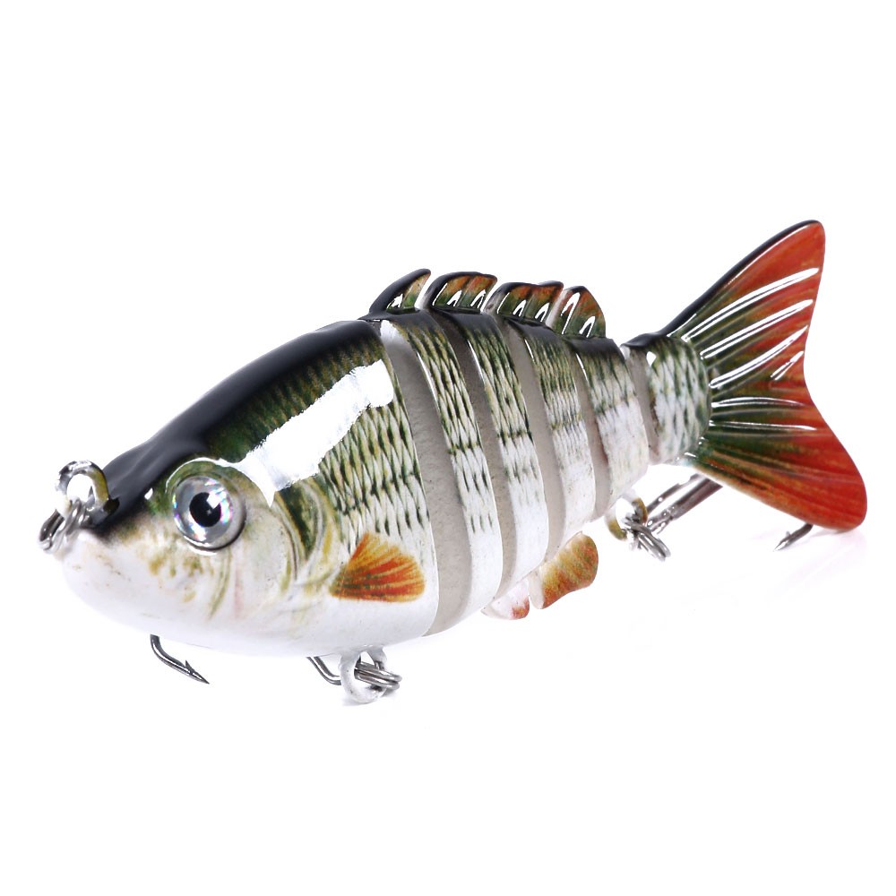 HENGJIA New 1Pcs Jointed Minnow Umpan Pancing 8cm/13g Swimbait Fishing Lure Ikan Wobbler Bait Tackle