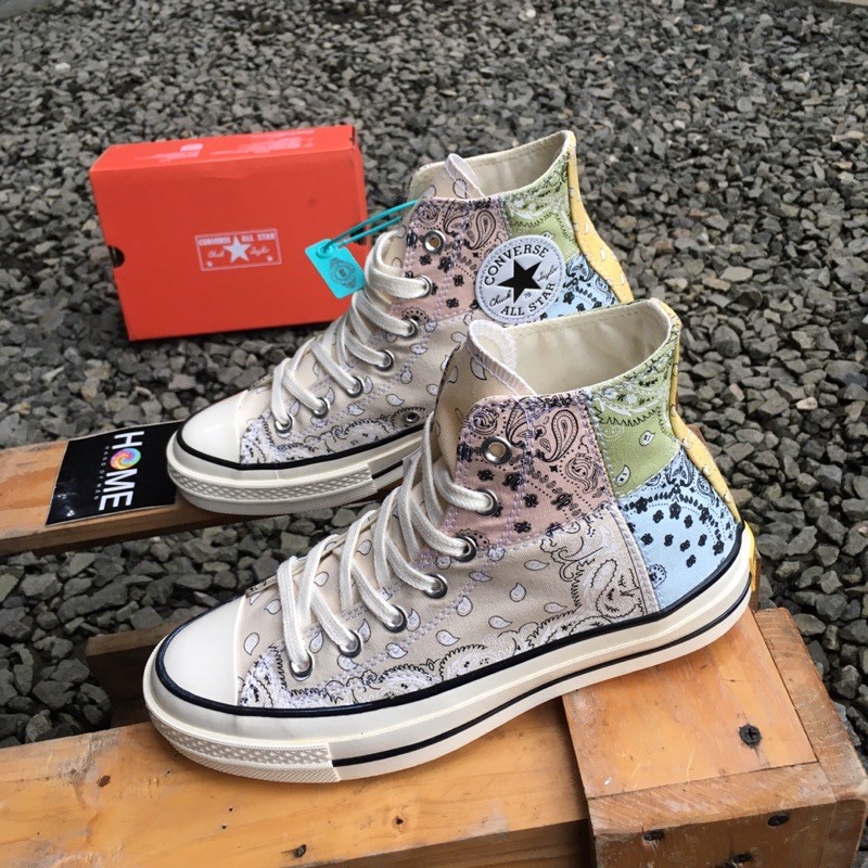 Converse Chuck Taylor All Star 70s Hi Offspring Tie Paisley Patchwork Bandana