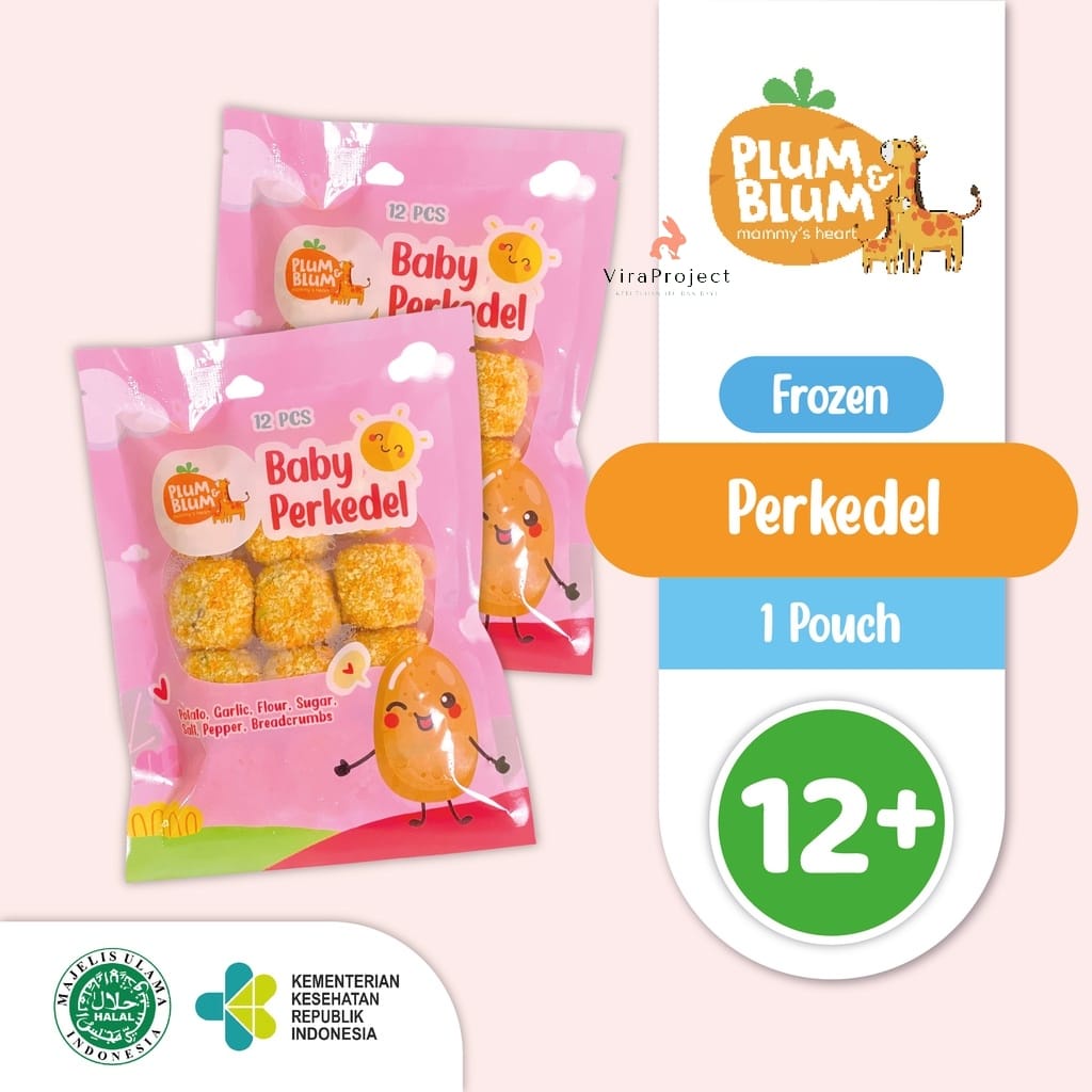 

PLUM&BLUM FROZEN BABY PERKEDEL / PERKEDEL KENTANG MINI SNACK MPASI NO MSG 12PCS