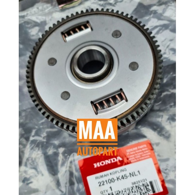 Outer Comp Clutch Rumah Dudukan Plat Kopling CBR150R CBR 150R K45R 2021 22100K45NL1 Asli