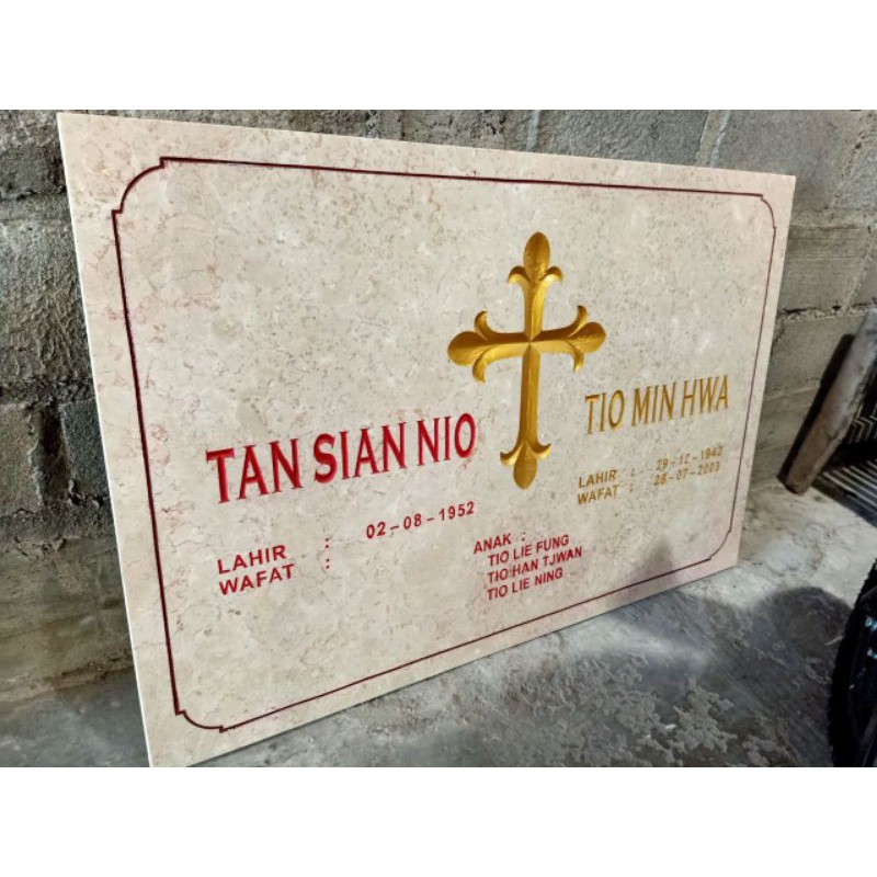 

Papan Nisan atau Papan Makam (Belum Ongkir)