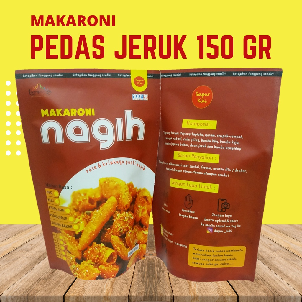 

Makaroni Pedas Jeruk 150gr