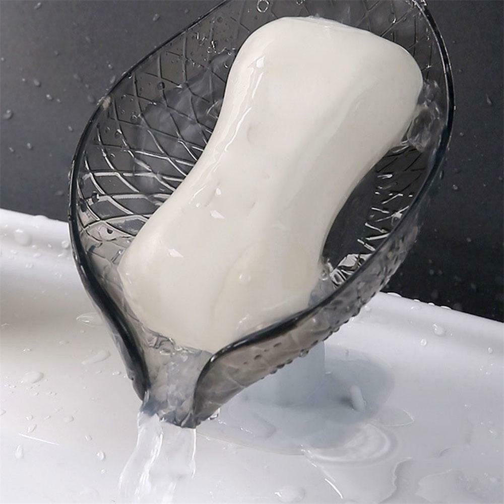 TOP Soap Dish Non-slip Bathroom Accessories Suction Cup Sponge Holder