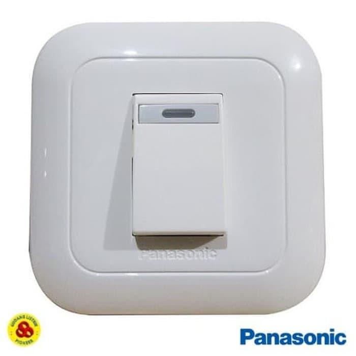 SAKLAR SINGLE 1 GANG LAMPU WEJ5571 WS PANASONIC