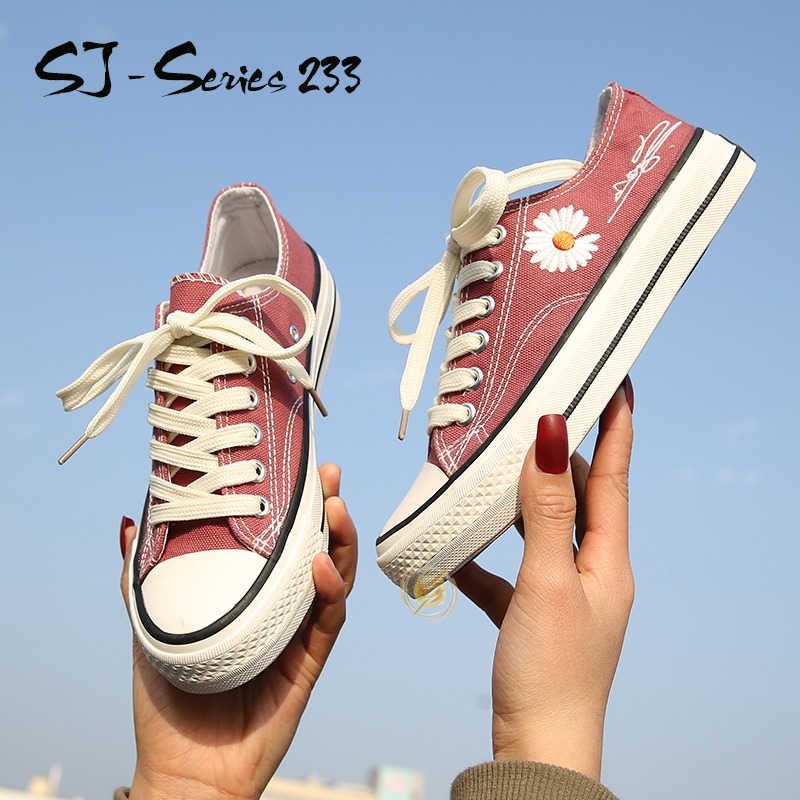 [MONA] Sepatu Sneakers Wanita Casual Daisy ala Korea Import Kualitas Super Premium - 233