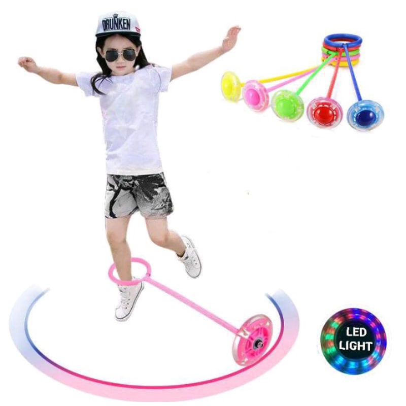 Hulahup kaki led Jumpball Yoyo Flash Jump LED