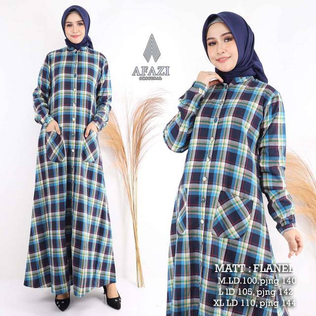 Gamis AFAZI Fashion l Gamis premium original l  fashion muslim l hijab l pakaian wanita l