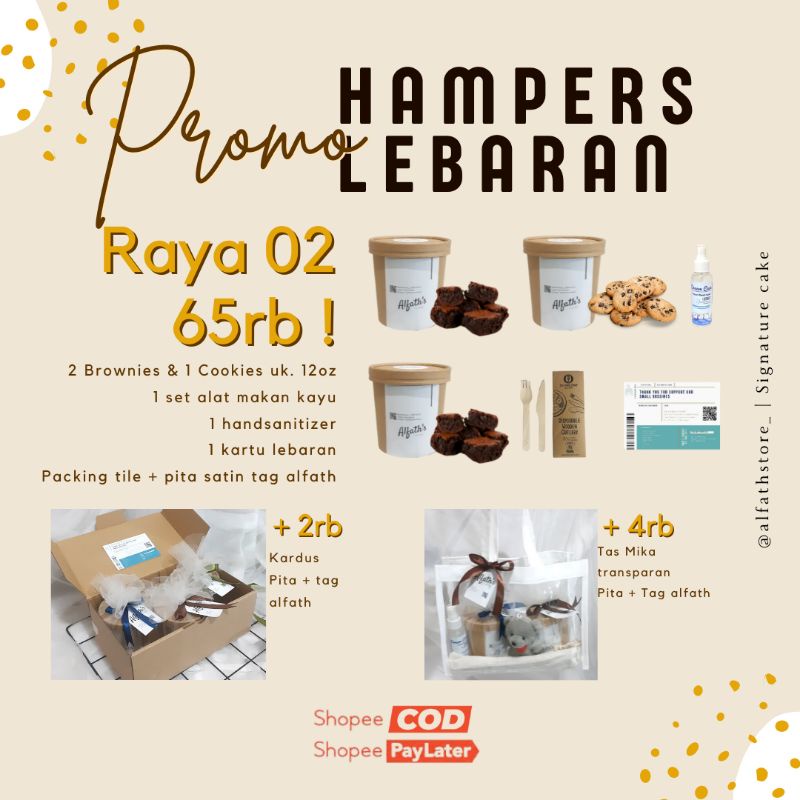 

PAKET HAMPERS LEBARAN/PAKET HAMPERS KUE BROWNIESPAKET RAYA-02