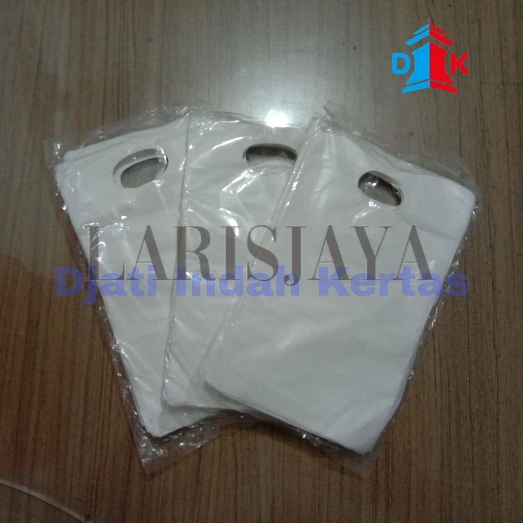 

Termurah!!!- Tas Olshop PUTIH 15 x 25 POLOS Tebal isi 100 lembar Shopping Bag