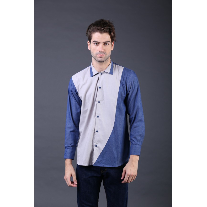 Kemeja Pria Casual / Baju Kerja Formal Laki-laki Gf Baju Kemeja Mura