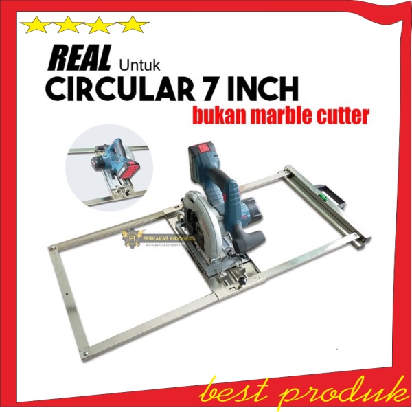 DIY Track Saw Alat Dudukan Mesin Marble Circular Table Saw Portable Jig Tracksaw Profil Trimmer Alat