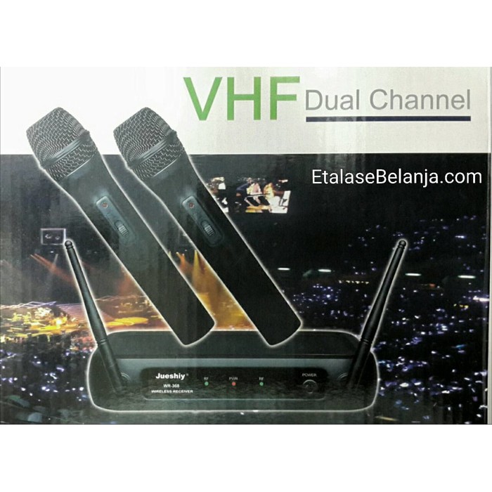 MICROPHONE WIRELESS 2 HANDHELD - JUESHIY WR-368