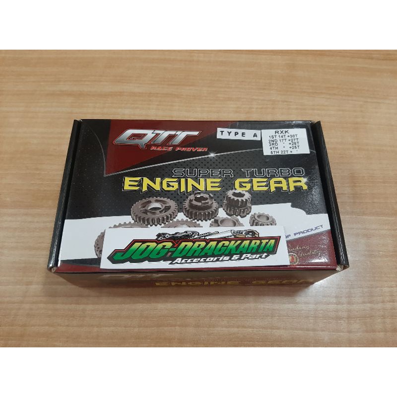 GEAR GIR BOX RASIO YAMAHA RX KING RX K RX S QTT RACING TYPE A 14/30 17/27 ORIGINAL QTT RACING