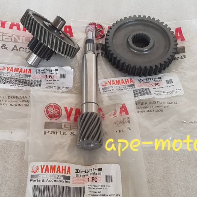 Gear Gir Gardan SET Gear Box Girbok Rasio CVT Yamaha Mio Sporty Mio Soul