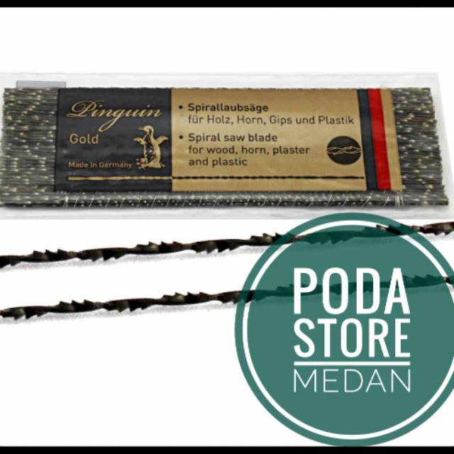 Mata gergaji spiral scroll saw merek pinguin gold original import