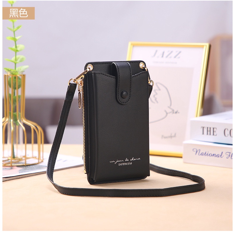 Tas Selempang Kulit Mini Wanita Dompet Cewek Tipis Tekstur Halus / Original Import /Jakarta COD - 359