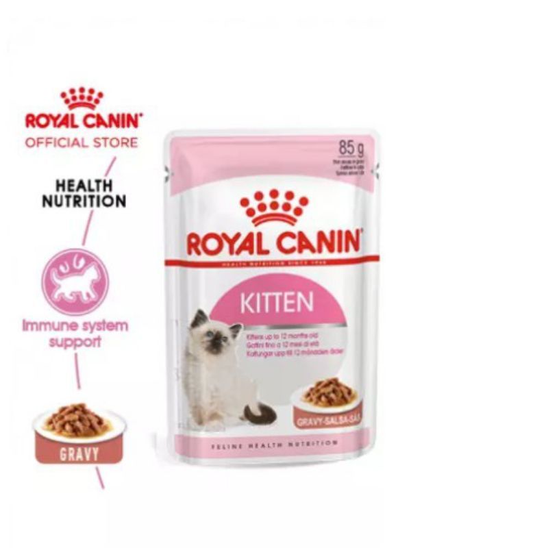 Makanan Kucing Wetfood Royal Canin Pouch Kitten 85Gram